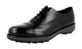 Prada Men's PE0581 999 F0VVV Full Brogue Leather Business Shoes