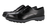 Prada Men's Black Full Brogue Leather Oxford Business Shoes PE0581