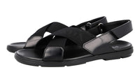 Prada Men's Black Leather Sandals PE0592