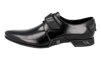 Prada Men's Black Brushed Spazzolato Leather Business Shoes PI0333