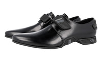 Prada Men's Black Brushed Spazzolato Leather Business Shoes PI0333