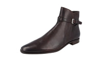 Prada Men's PI0397 2OD8 F0003 Leather Half-Boot