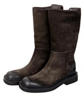 Prada Men's PI051A YYY F0003 welt-sewn Leather Boots