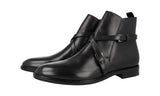 Prada Men's Black Leather Half-Boot PI0676