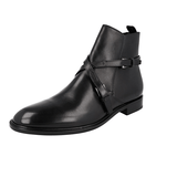 Prada Men's Black Leather Half-Boot PI0676