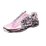 Prada Men's Pink Leather X Cass D3cay Cassius Hirst Sneaker PS0906