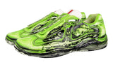 Prada Men's Green Leather X Cass D3cay Cassius Hirst Sneaker PS0906