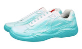 Prada Men's Turquoise Leather X Cass Att4ck Cassius Hirst Sneaker PS0906