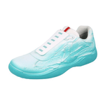 Prada Men's Turquoise Leather X Cass Att4ck Cassius Hirst Sneaker PS0906
