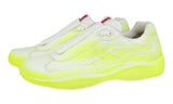 Prada Men's Yellow Leather X Cass Att4ck Cassius Hirst Sneaker PS0906