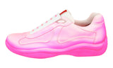 Prada Men's Pink Leather X Cass Rel3ase Cassius Hirst Sneaker PS0906