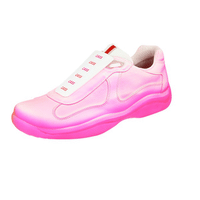 Prada Men's Pink Leather X Cass Rel3ase Cassius Hirst Sneaker PS0906