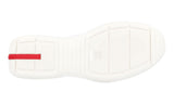 Prada Men's White Leather Americas Cup Sneaker PS0906