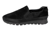Prada Men's Black Leather Matchrace Sneaker PSU002