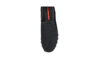 Prada Men's Black Leather Matchrace Sneaker PSU002