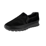 Prada Men's Black Leather Matchrace Sneaker PSU002