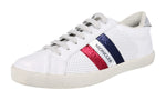 Moncler Women's Ryegrass bianco Leather Sneaker