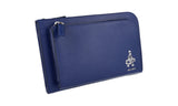 Prada Men's VR0095 Blue Saffiano Leather Leather Messenger Bag