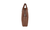 Prada Men's Brown Saffiano Leather Briefcase Work Folder Bag VS0363