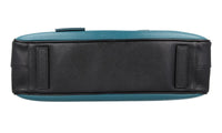 Prada Men's Turquoise Saffiano Leather Folder Bag VS305M