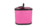 Prada Women's Pink Saffiano Leather Beauty Case Travel Jewelry Folder Bag VV0052