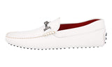 Tod's Men's White Leather Loafers XRM0GW