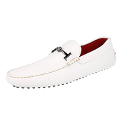 Tod's Men's White Leather Loafers XRM0GW