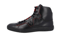 Tod's Men's Black Leather High-Top Sneaker XRM0XY