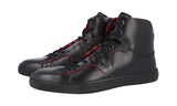Tod's Men's Black Leather High-Top Sneaker XRM0XY