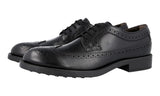 Tod's Men's Black welt-sewn Leather Derby Business Shoes XXM0ML