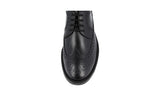 Tod's Men's Black welt-sewn Leather Derby Business Shoes XXM0ML