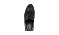 Tod's Men's Black Leather Penny Business Shoes XXM0NG