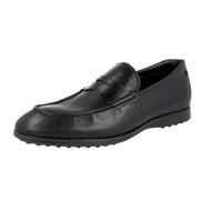 Tod's Men's Black Leather Penny Business Shoes XXM0NG