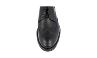 Tod's Men's Black welt-sewn Leather Derby Business Shoes XXM0RQ