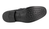 Tod's Men's Black Full Brogue Leather Kiltie Double Monk Strap Brogue Business Shoes XXM0RS