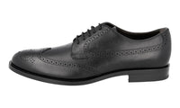 Tod's Men's Black welt-sewn Leather Derby Business Shoes XXM0SX