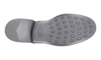 Tod's Men's Black Brushed Spazzolato Leather Derby Business Shoes XXM0WZ