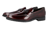 Tod's Men's Red welt-sewn Leather Logo Business Shoes XXM0XD