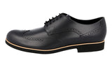 Tod's Men's Black Full Brogue Leather Derby Business Shoes XXM0XU