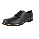 Tod's Men's Black Full Brogue Leather Derby Business Shoes XXM0XU