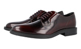 Tod's Men's Red welt-sewn Leather Derby Business Shoes XXM45A