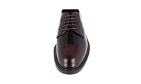 Tod's Men's Red welt-sewn Leather Derby Business Shoes XXM45A