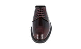 Tod's Men's Red welt-sewn Leather Derby Business Shoes XXM45A
