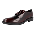 Tod's Men's Red welt-sewn Leather Derby Business Shoes XXM45A
