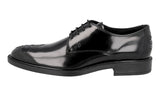 Tod's Men's Black welt-sewn Leather Derby Business Shoes XXM45A