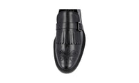 Tod's Men's Black Full Brogue Leather Business Shoes XXM45A