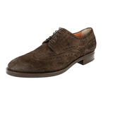 Santoni Men's Brown welt-sewn Leather Brogue Derby Welt Sewn Business Shoes santon