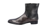 Santoni Men's Brown welt-sewn Leather Velatura Half-Boot santon